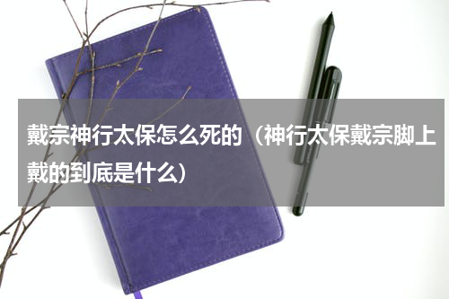 戴宗神行太保怎么死的（神行太保戴宗脚上戴的到底是什么）