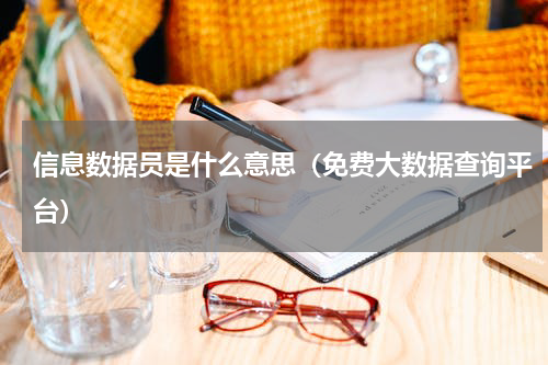 信息数据员是什么意思（免费大数据查询平台）