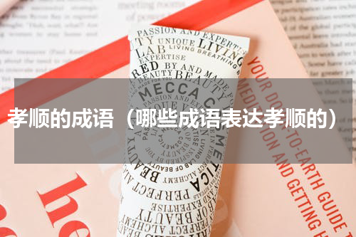 孝顺的成语（哪些成语表达孝顺的）