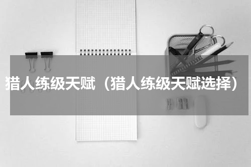 猎人练级天赋（猎人练级天赋选择）