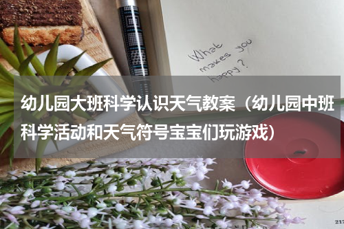 幼儿园大班科学认识天气教案（幼儿园中班科学活动和天气符号宝宝们玩游戏）