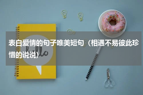 表白爱情的句子唯美短句（相遇不易彼此珍惜的说说）