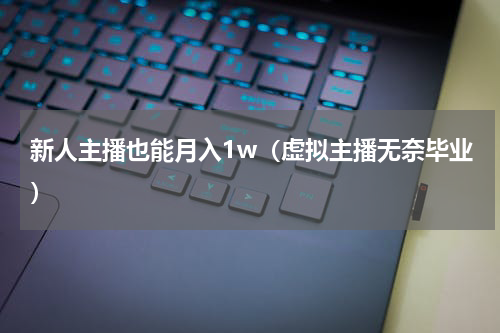 新人主播也能月入1w（虚拟主播无奈毕业）