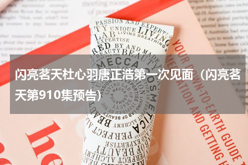 闪亮茗天杜心羽唐正浩第一次见面（闪亮茗天第910集预告）