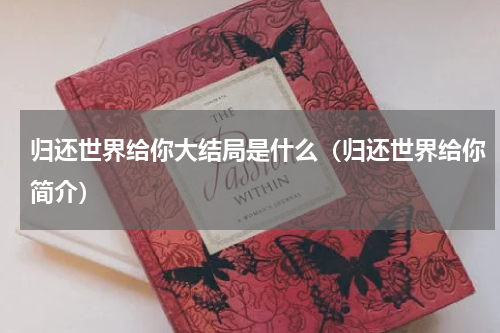 归还世界给你大结局是什么（归还世界给你简介）