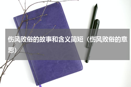 伤风败俗的故事和含义简短（伤风败俗的意思）
