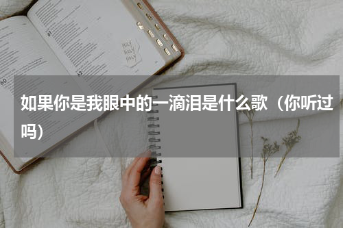 如果你是我眼中的一滴泪是什么歌（你听过吗）