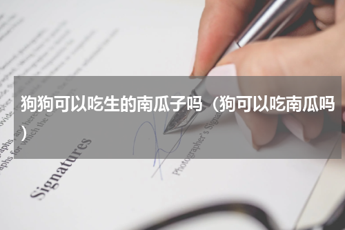 狗狗可以吃生的南瓜子吗（狗可以吃南瓜吗）
