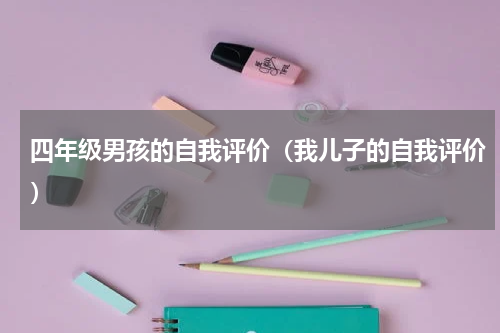 四年级男孩的自我评价（我儿子的自我评价）