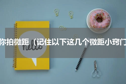 教你拍微距（记住以下这几个微距小窍门）