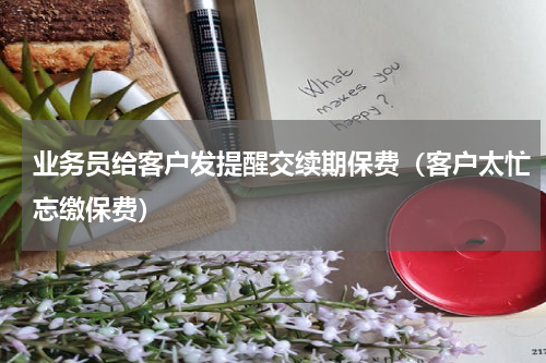 业务员给客户发提醒交续期保费（客户太忙忘缴保费）