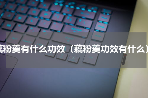藕粉羹有什么功效（藕粉羹功效有什么）