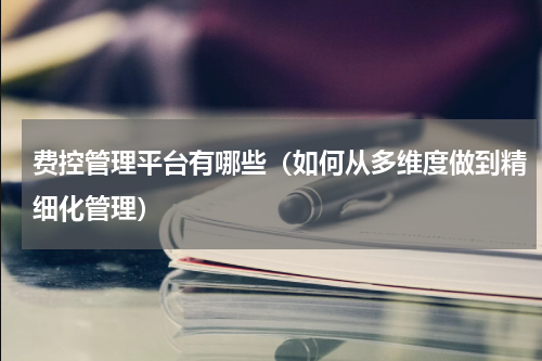 费控管理平台有哪些（如何从多维度做到精细化管理）