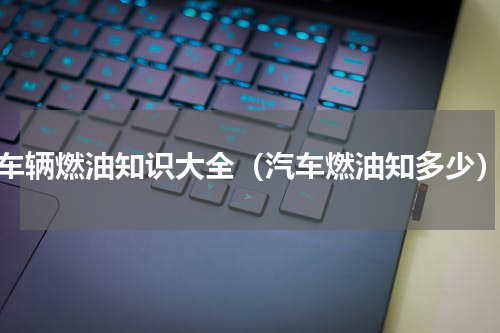 车辆燃油知识大全（汽车燃油知多少）
