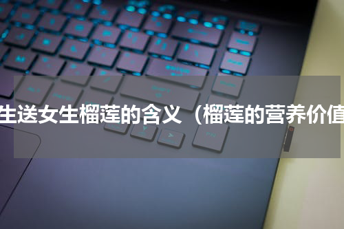 男生送女生榴莲的含义（榴莲的营养价值）