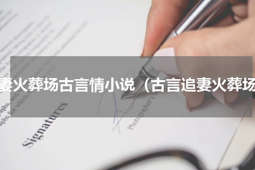 追妻火葬场古言情小说（古言追妻火葬场）