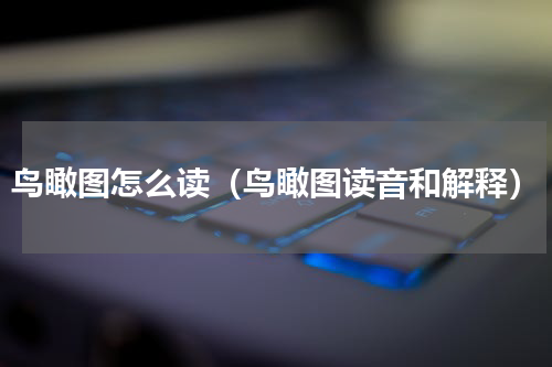 鸟瞰图怎么读（鸟瞰图读音和解释）