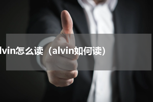 alvin怎么读（alvin如何读）