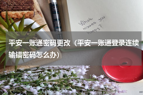 平安一账通密码更改（平安一账通登录连续输错密码怎么办）