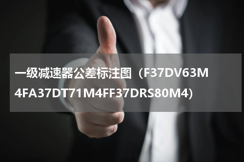 一级减速器公差标注图（F37DV63M4FA37DT71M4FF37DRS80M4）