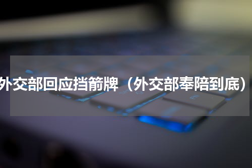 外交部回应挡箭牌（外交部奉陪到底）