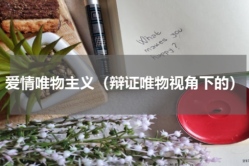爱情唯物主义（辩证唯物视角下的）