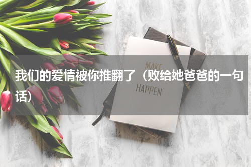 我们的爱情被你推翻了（败给她爸爸的一句话）