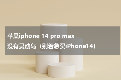 苹果iphone 14 pro max没有灵动岛（别着急买iPhone14）