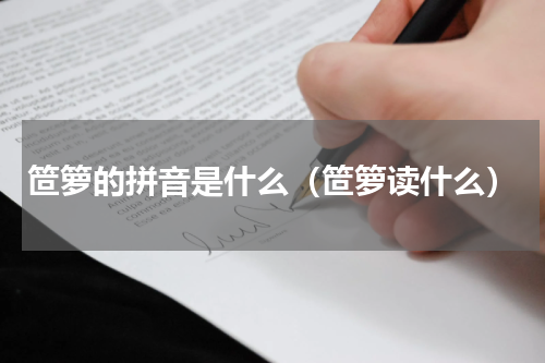 笸箩的拼音是什么（笸箩读什么）