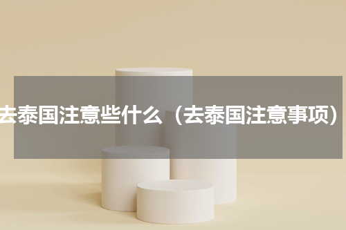 去泰国注意些什么（去泰国注意事项）