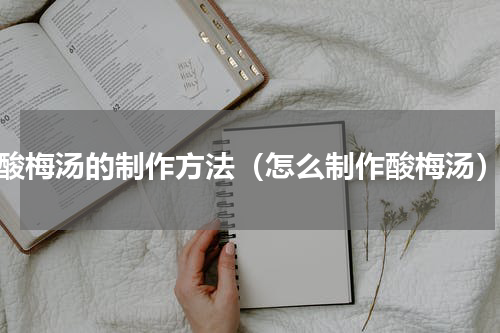 酸梅汤的制作方法（怎么制作酸梅汤）