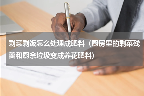 剩菜剩饭怎么处理成肥料（厨房里的剩菜残羹和厨余垃圾变成养花肥料）