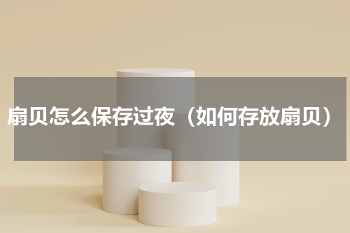 扇贝怎么保存过夜（如何存放扇贝）