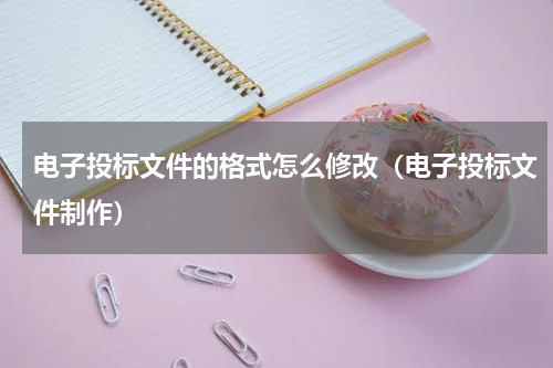 电子投标文件的格式怎么修改（电子投标文件制作）
