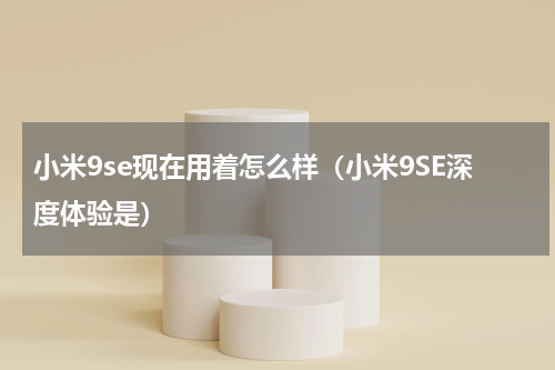 小米9se现在用着怎么样（小米9SE深度体验是）