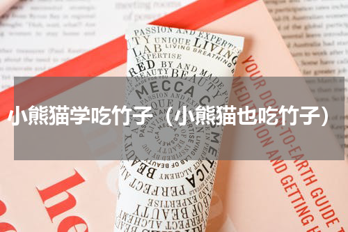 小熊猫学吃竹子（小熊猫也吃竹子）