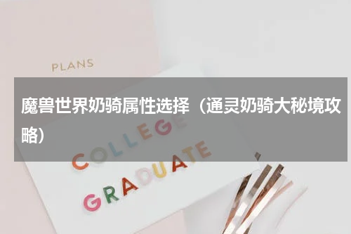魔兽世界奶骑属性选择（通灵奶骑大秘境攻略）