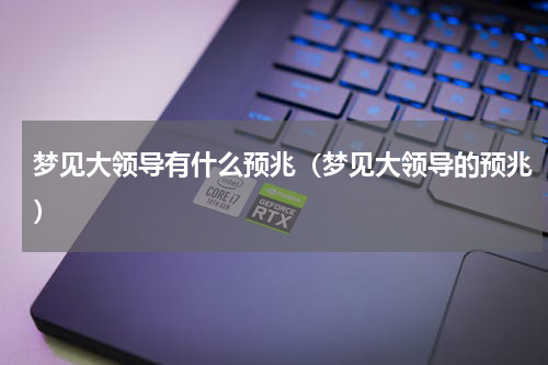 梦见大领导有什么预兆（梦见大领导的预兆）