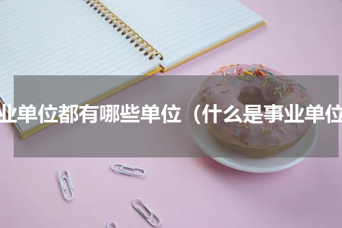 事业单位都有哪些单位（什么是事业单位）