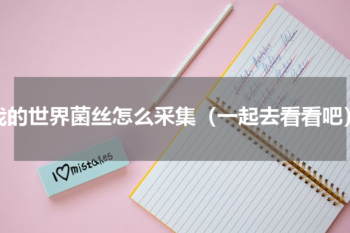 我的世界菌丝怎么采集（一起去看看吧）
