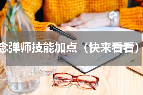 念弹师技能加点（快来看看）