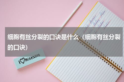细胞有丝分裂的口诀是什么（细胞有丝分裂的口诀）