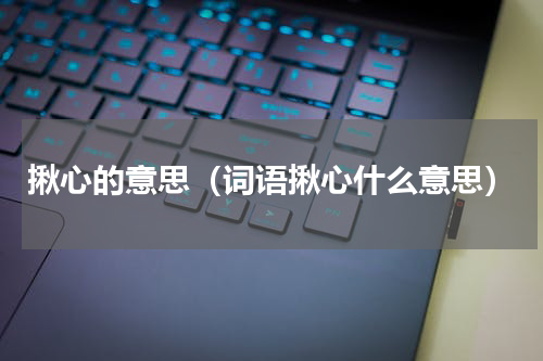 揪心的意思（词语揪心什么意思）