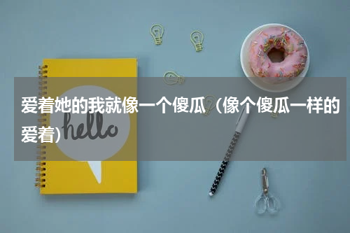 爱着她的我就像一个傻瓜（像个傻瓜一样的爱着）