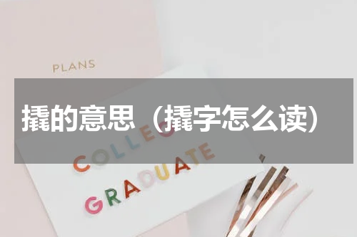 撬的意思（撬字怎么读）