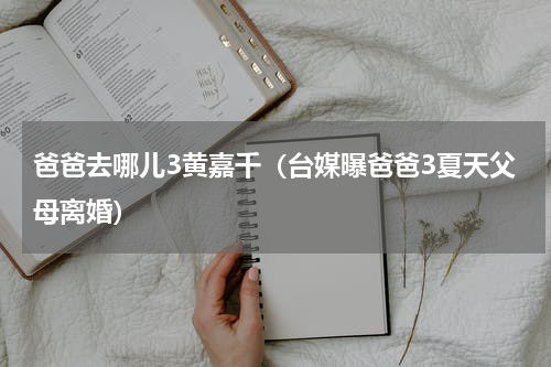 爸爸去哪儿3黄嘉千（台媒曝爸爸3夏天父母离婚）