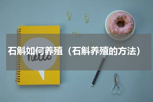 石斛如何养殖（石斛养殖的方法）
