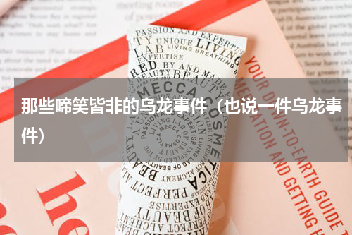 那些啼笑皆非的乌龙事件（也说一件乌龙事件）
