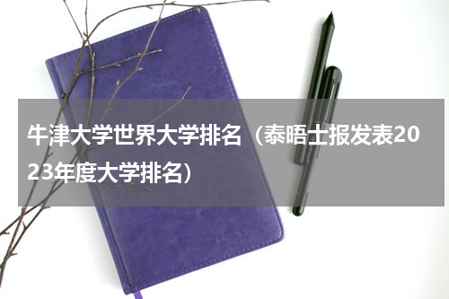 牛津大学世界大学排名（泰晤士报发表2023年度大学排名）