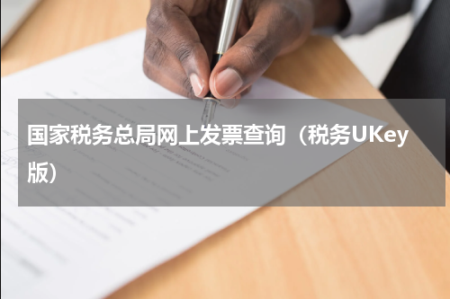 国家税务总局网上发票查询（税务UKey版）
